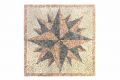 Мраморна мозайка компас DIVERO - 120 х 120 см